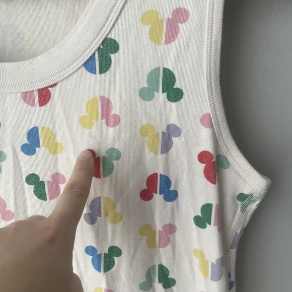 HANNA ANDERSSON DISNEY MICKEY MOUSE WOMEN'S TANK TOP PAJAMAS SZ M - Picture 3 of 7